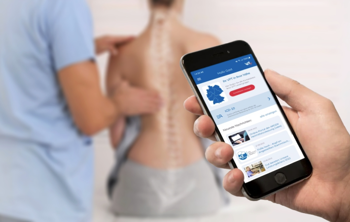 Physiotherapist app for the VPT