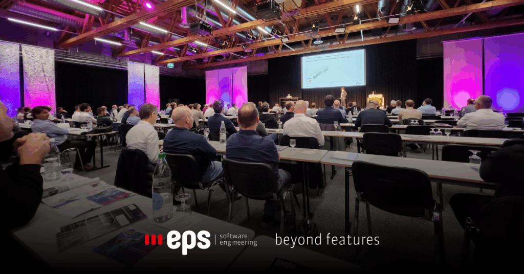 Attendees at the 23rd Eastern Switzerland Technology Symposium (OTS) discussing advanced manufacturing innovations.